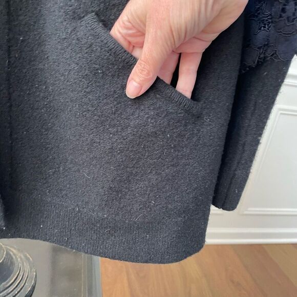 Anthropologie Field Flower Wool Bell Sleeve Cardigan Sweater Shacket $198 S - Picture 6 of 10